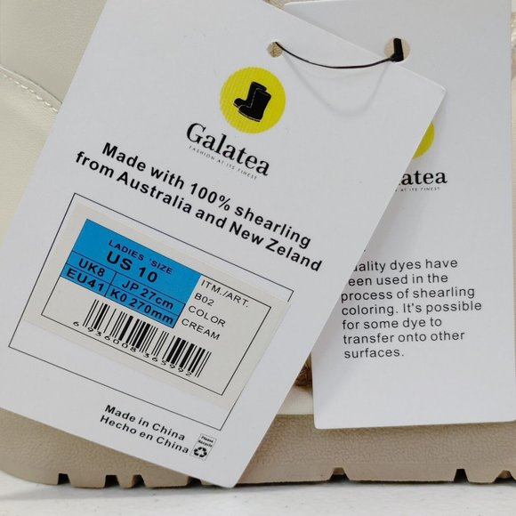 Galatea Winter Boots Made With 100% Australia Shearling Women's Size 10 … - Picture 9 of 14